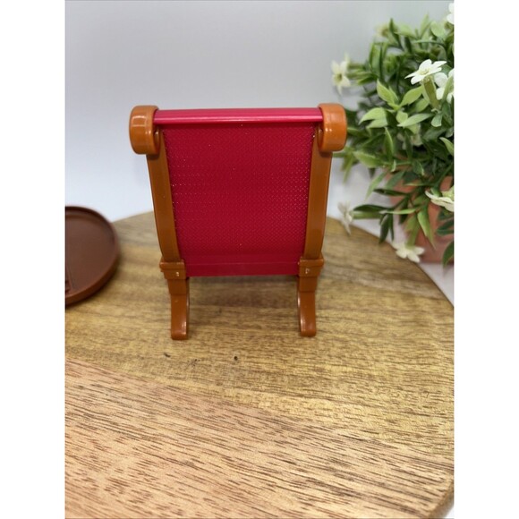 Fisher-Price Girls Loving Family Dollhouse Dining Table & 1Red Chair Replacement - Picture 10 of 12